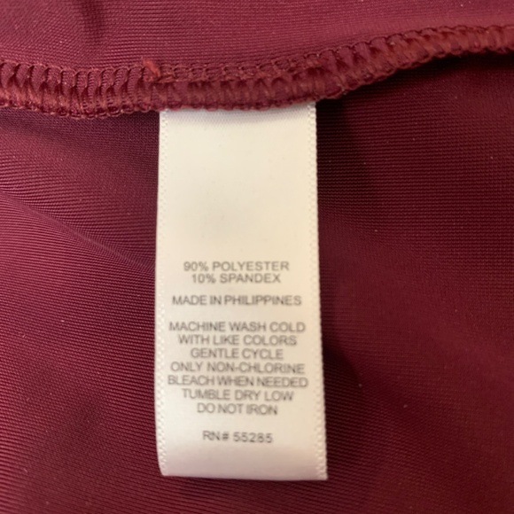 Express Velour Velvety V-neck Cranberry Body Suit S/P  NWOT - Picture 6 of 11